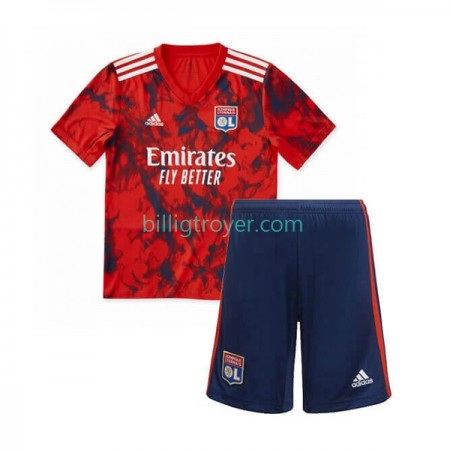 Billige Fotballdrakter Olympique Lyonnais Barn Bortedraktsett 2022/23 Kortermet